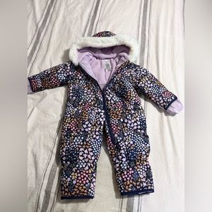 Baby girl snowsuit